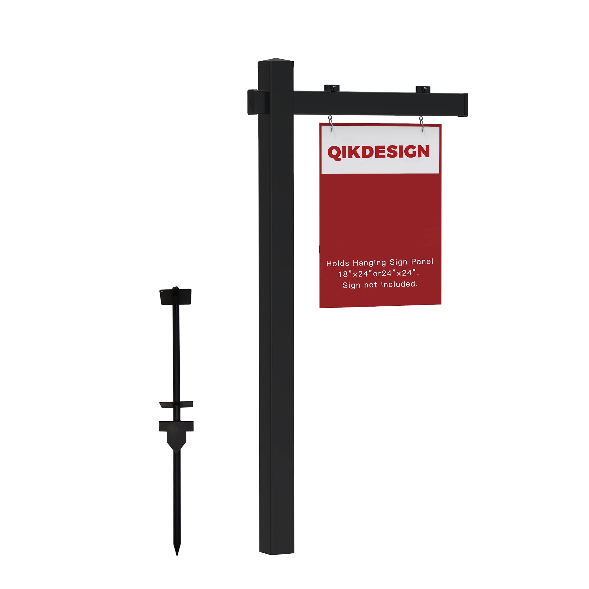 Amazon.com : Qikdesign Vinyl PVC Real Estate Sign Post with Flat